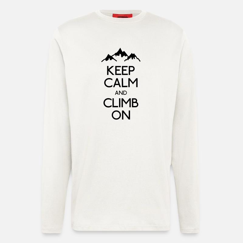 keep calm and climb on - Longsleeve - made by SPREAD  - OFF WHITE