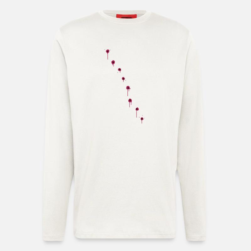 Einschussloecher - Langarmshirt - made by SPREAD - OFF WHITE