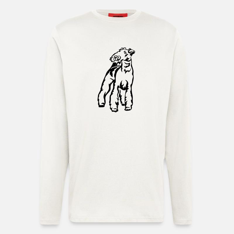Foxterrier - Langarmshirt - made by SPREAD  - OFF WHITE
