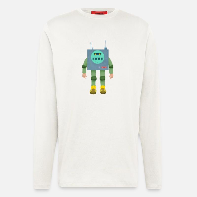 Robo-Junge - Langarmshirt - made by SPREAD  - OFF WHITE