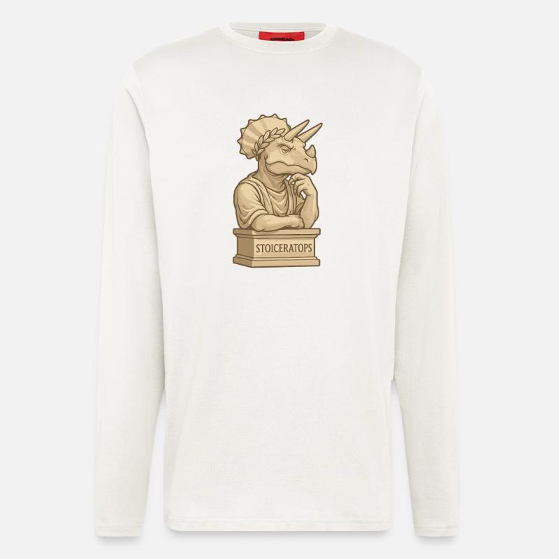 Stoiceratops - Longsleeve - made by SPREAD  - OFF WHITE