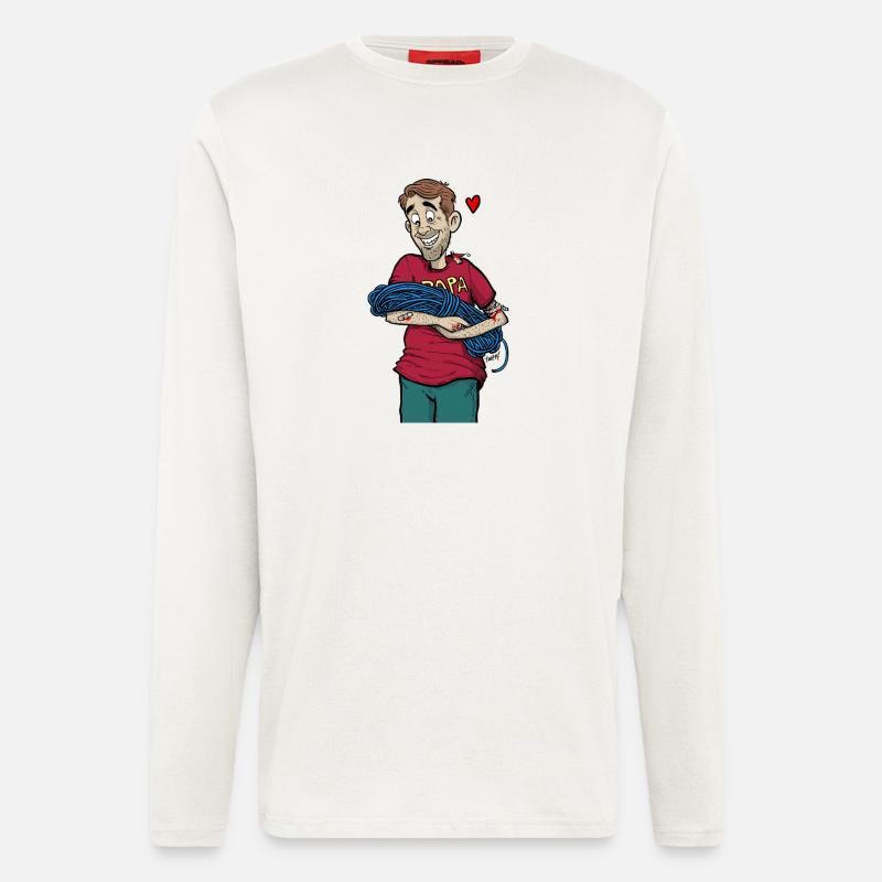Papa_Climber - Langarmshirt - made by SPREAD  - OFF WHITE