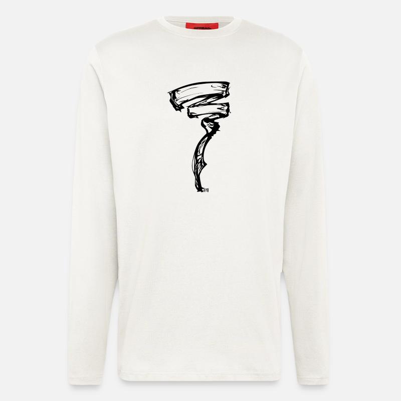 Energetic wind - Longsleeve - made by SPREAD  - OFF WHITE