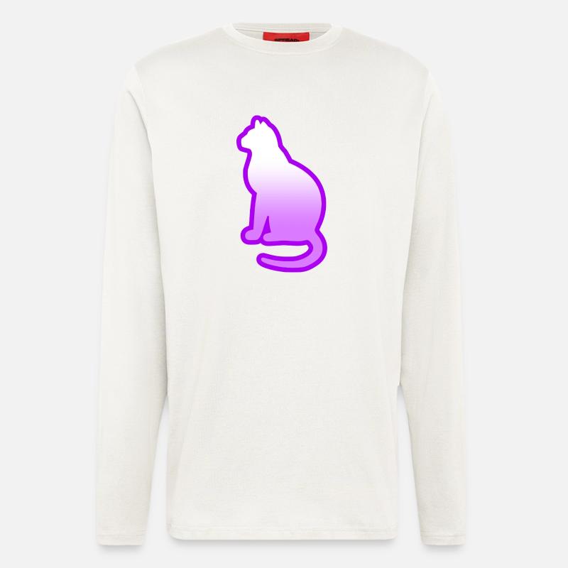 Katze - Langarmshirt - made by SPREAD - OFF WHITE
