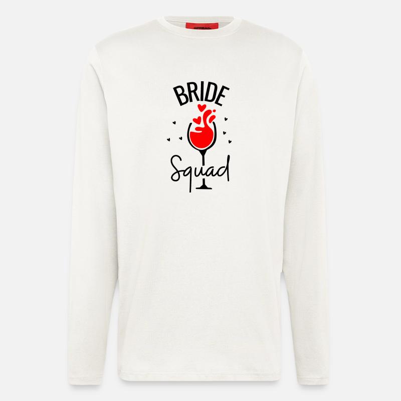 Bride Squad Junggesellinnenabschied - Langarmshirt - made by SPREAD - OFF WHITE