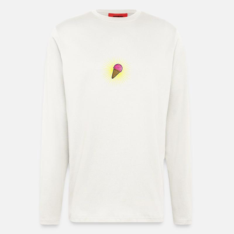Ice Cream Stern - Langarmshirt - made by SPREAD - OFF WHITE