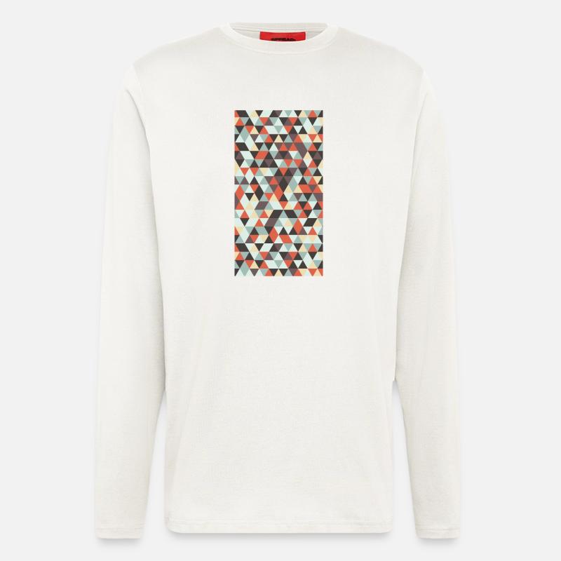 Triangle pattern - Longsleeve - made by SPREAD  - OFF WHITE