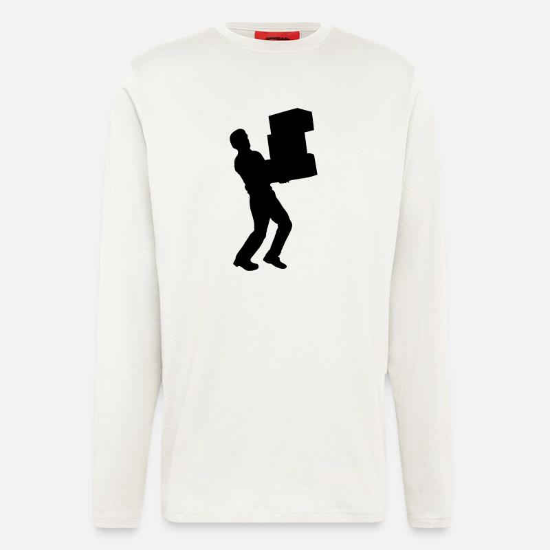 Moving Man - Langarmshirt - made by SPREAD  - OFF WHITE