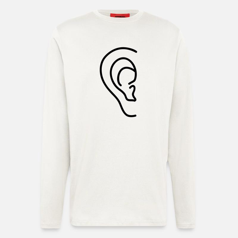ear - Langarmshirt - made by SPREAD  - OFF WHITE