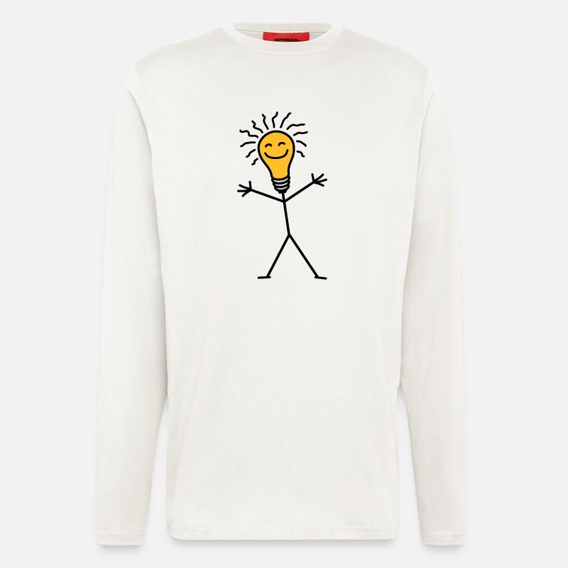 Light Bulb - Longsleeve - made by SPREAD  - OFF WHITE