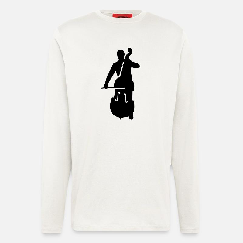 Kontrabass - Langarmshirt - made by SPREAD  - OFF WHITE