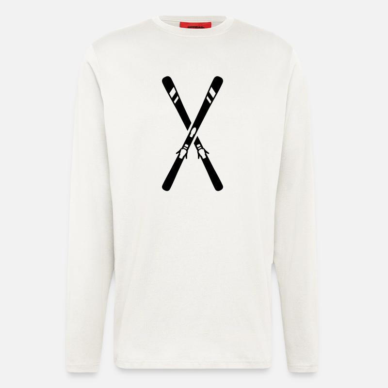 Ski - Manches longues bio décontracté fabriqué en UE - OFF WHITE