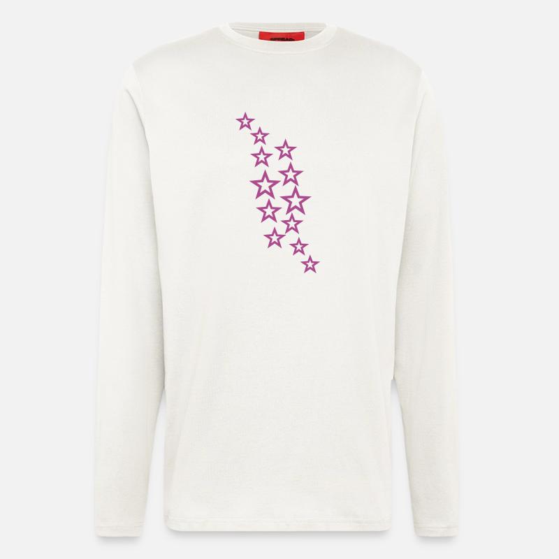 Sterne - Langarmshirt - made by SPREAD  - OFF WHITE