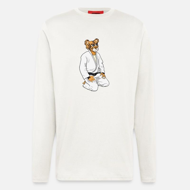Sei ein Tiger - Langarmshirt - made by SPREAD  - OFF WHITE
