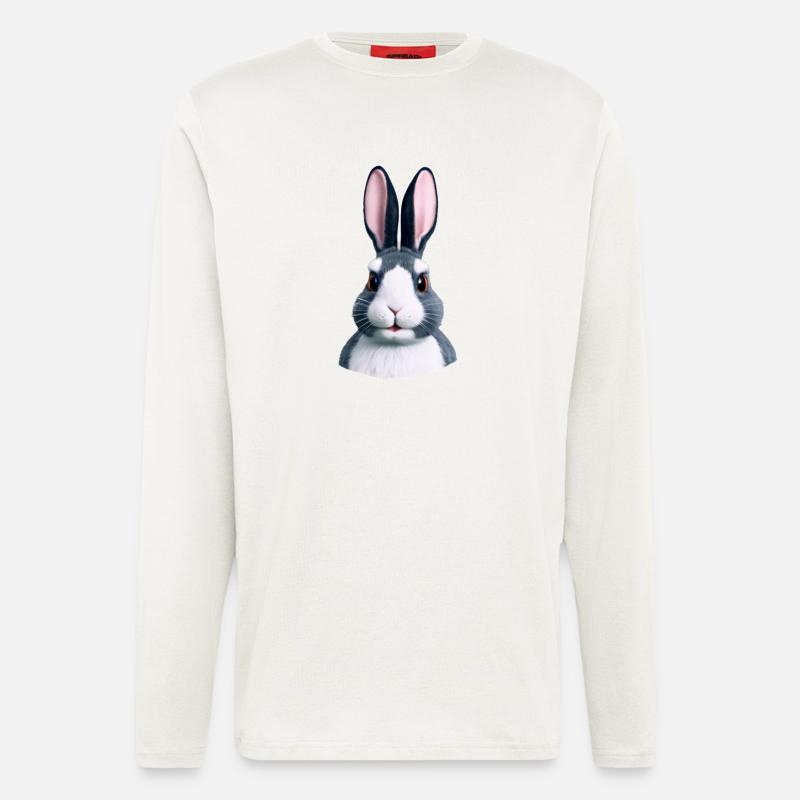 Rabbit - Not only at Easter - Longsleeve - made by SPREAD  - OFF WHITE