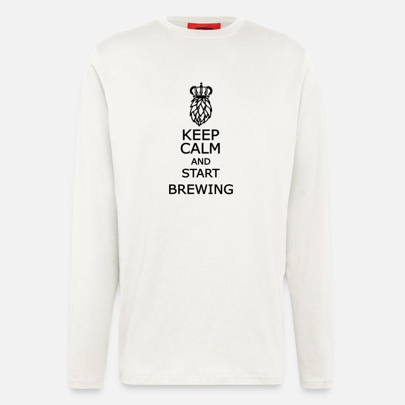 Keep calm and start brewing  - Longsleeve - made by SPREAD  - OFF WHITE