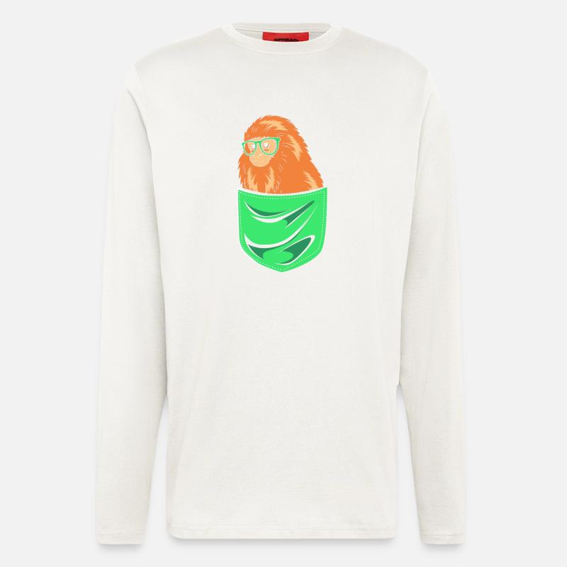 Tamarin Affe - Langarmshirt - made by SPREAD - OFF WHITE