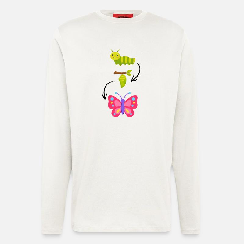 Walking Butterfly Magic - Longsleeve - made by SPREAD  - OFF WHITE