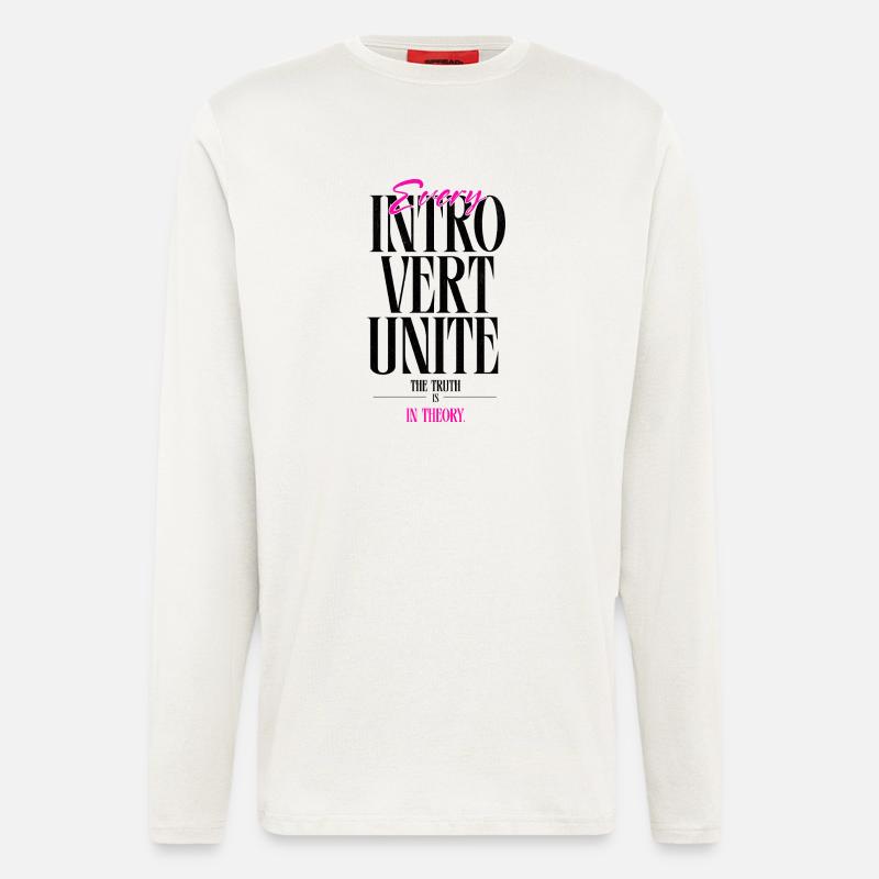 Introvert Unite - Longsleeve - made by SPREAD - OFF WHITE