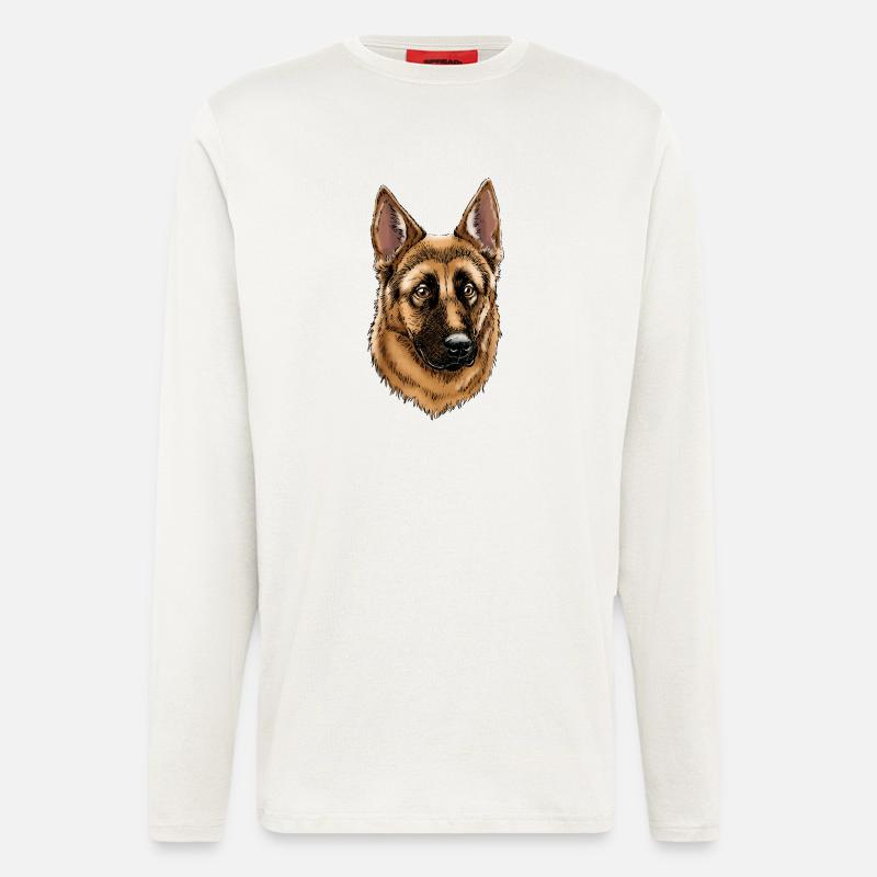 German Shepherd - Langarmshirt - made by SPREAD  - OFF WHITE