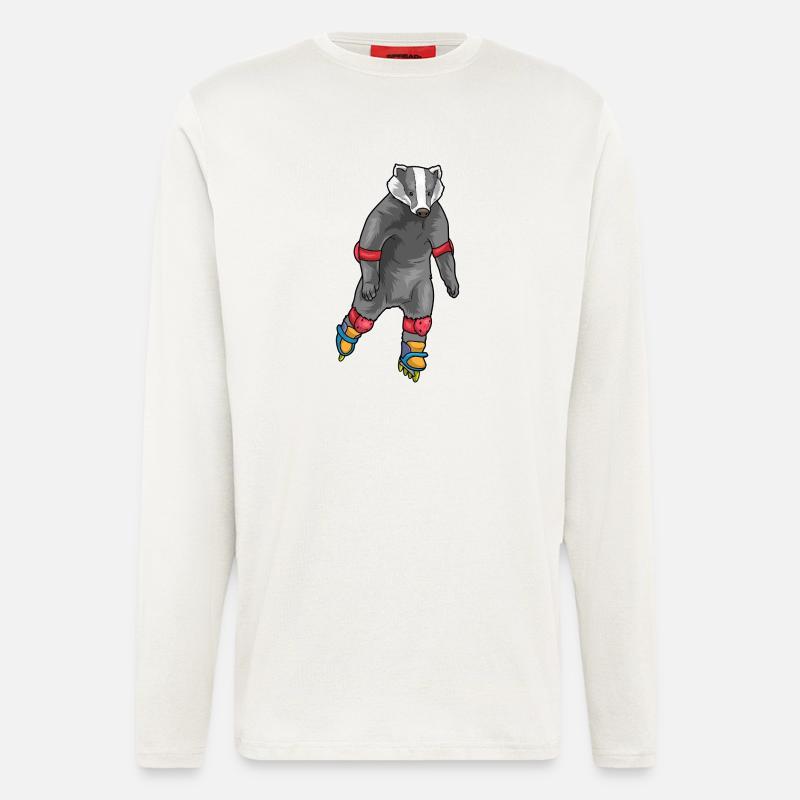 Dachs Inline skating Inline skates - Langarmshirt - made by SPREAD - OFF WHITE