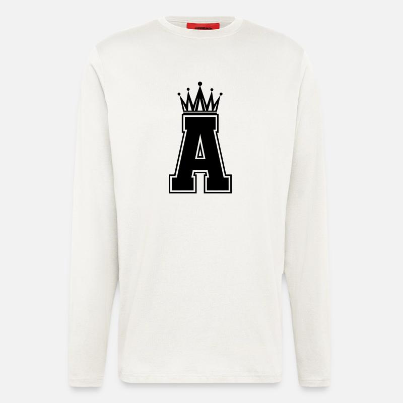 A_Buchstabe_krone - Langarmshirt - made by SPREAD  - OFF WHITE