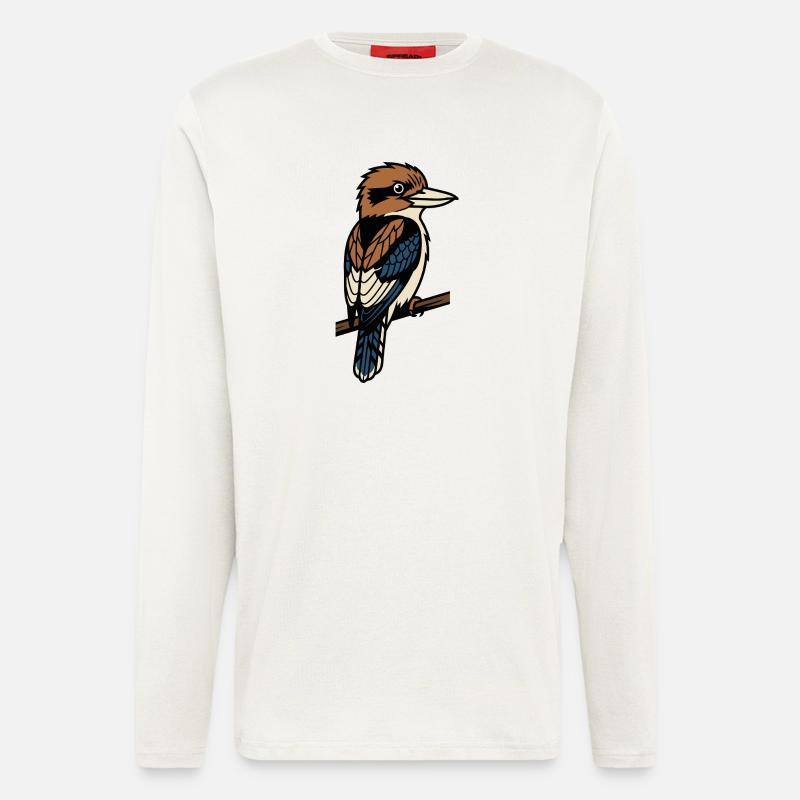Kookaburra-Vogel - Langarmshirt - made by SPREAD  - OFF WHITE