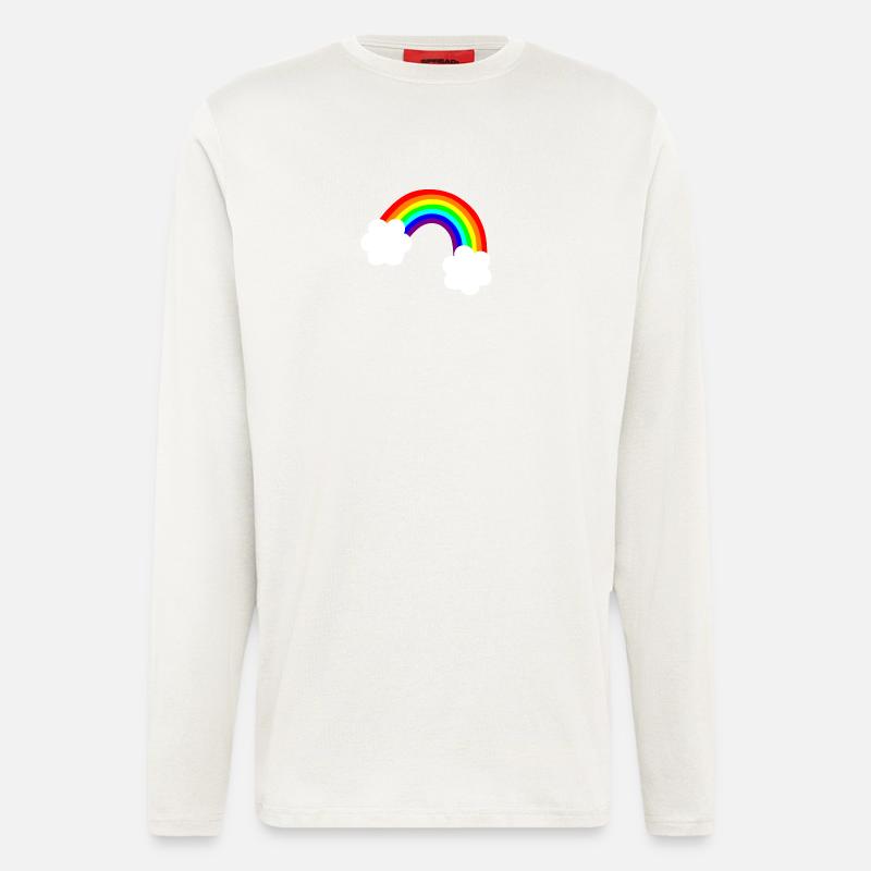 Regenbogen - Langarmshirt - made by SPREAD - OFF WHITE