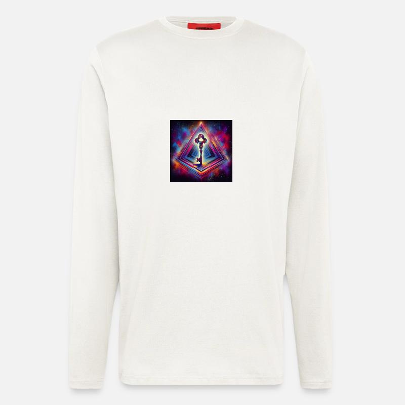 Der verlorene Schlüssel - Langarmshirt - made by SPREAD  - OFF WHITE