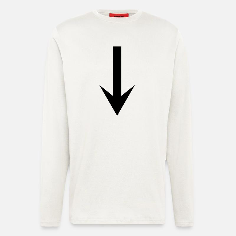 arrow down - Longsleeve - made by SPREAD  - OFF WHITE