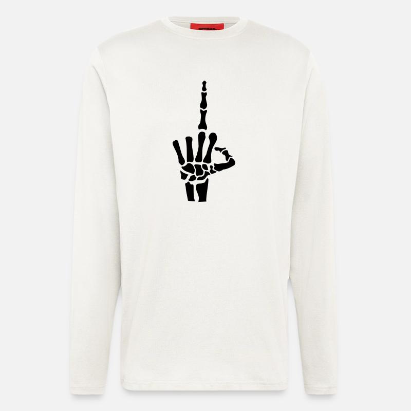 Stinkefinger - Langarmshirt - made by SPREAD - OFF WHITE