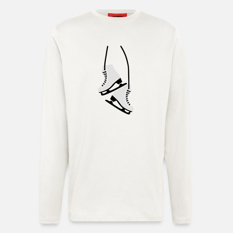 Schlittschuh - Langarmshirt - made by SPREAD  - OFF WHITE
