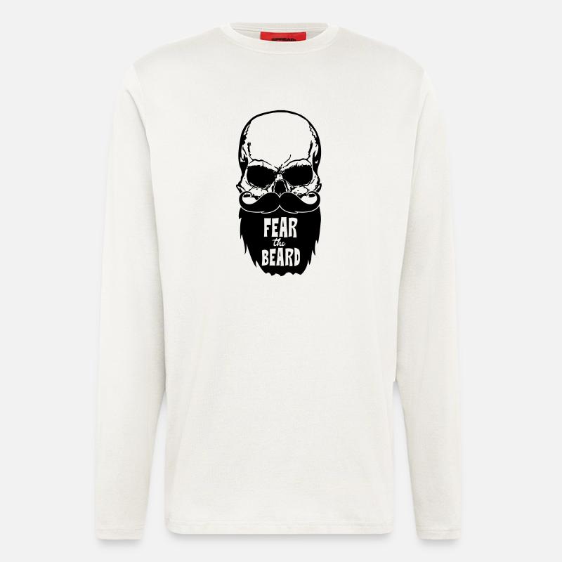 Fear the beard - Longsleeve - made by SPREAD  - OFF WHITE