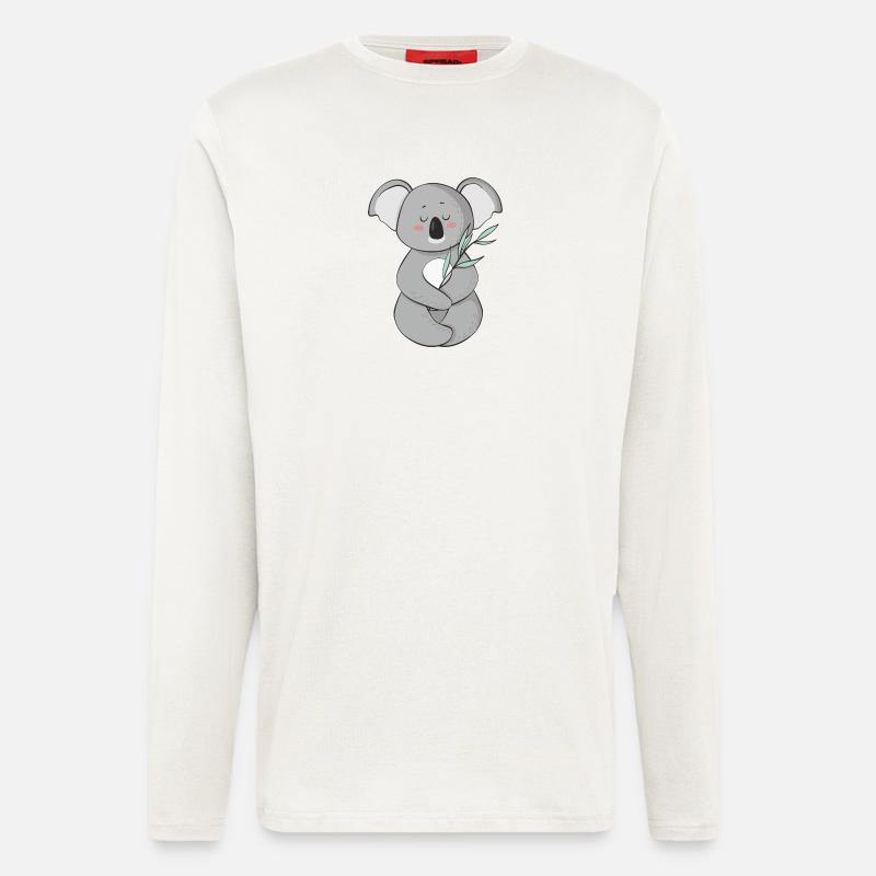 Koala - Manches longues bio décontracté fabriqué en UE - OFF WHITE