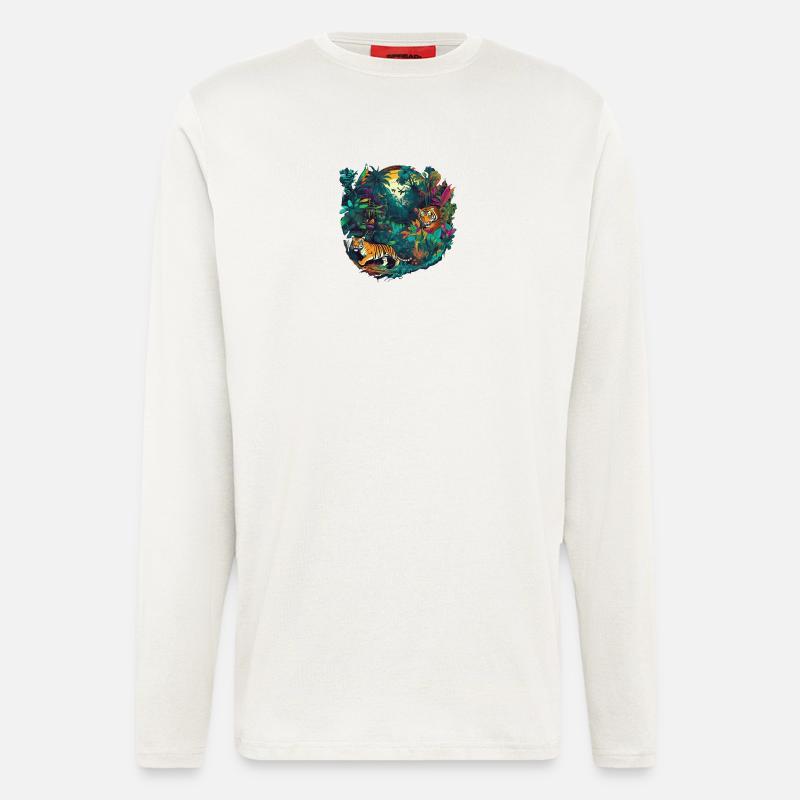Dschungel - Langarmshirt - made by SPREAD  - OFF WHITE