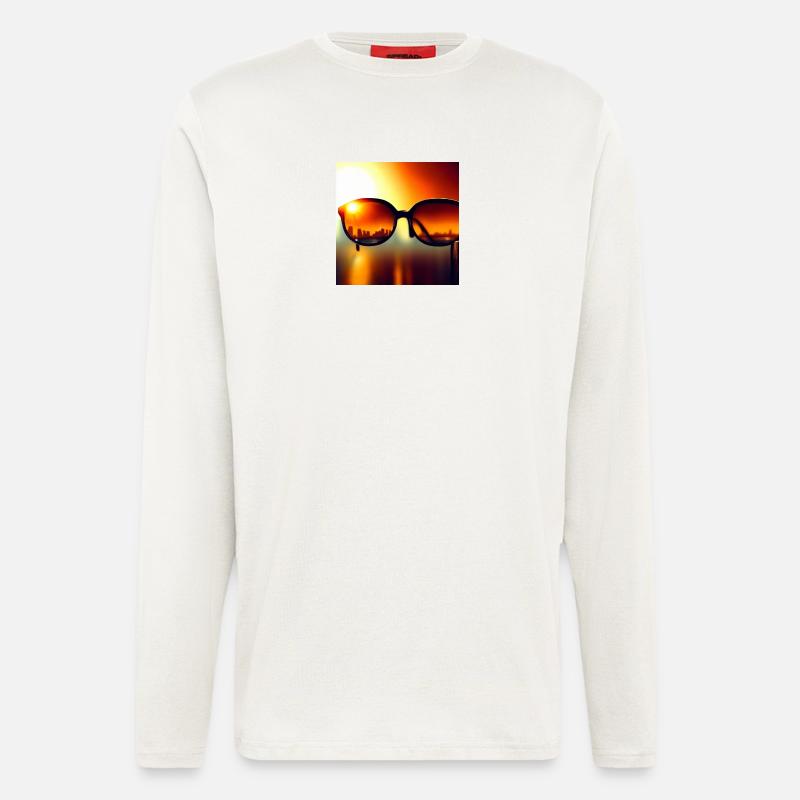 Sunglass-Skyline - Langarmshirt - made by SPREAD  - OFF WHITE