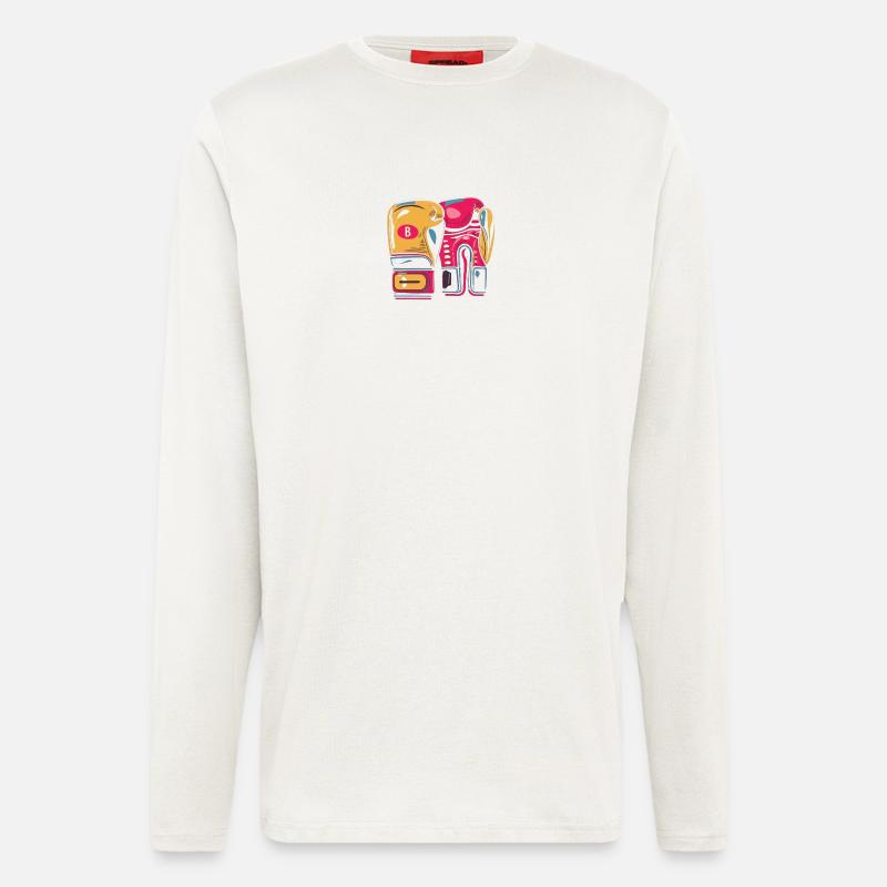 Vivid Boxhandschuh Duo - Langarmshirt - made by SPREAD  - OFF WHITE