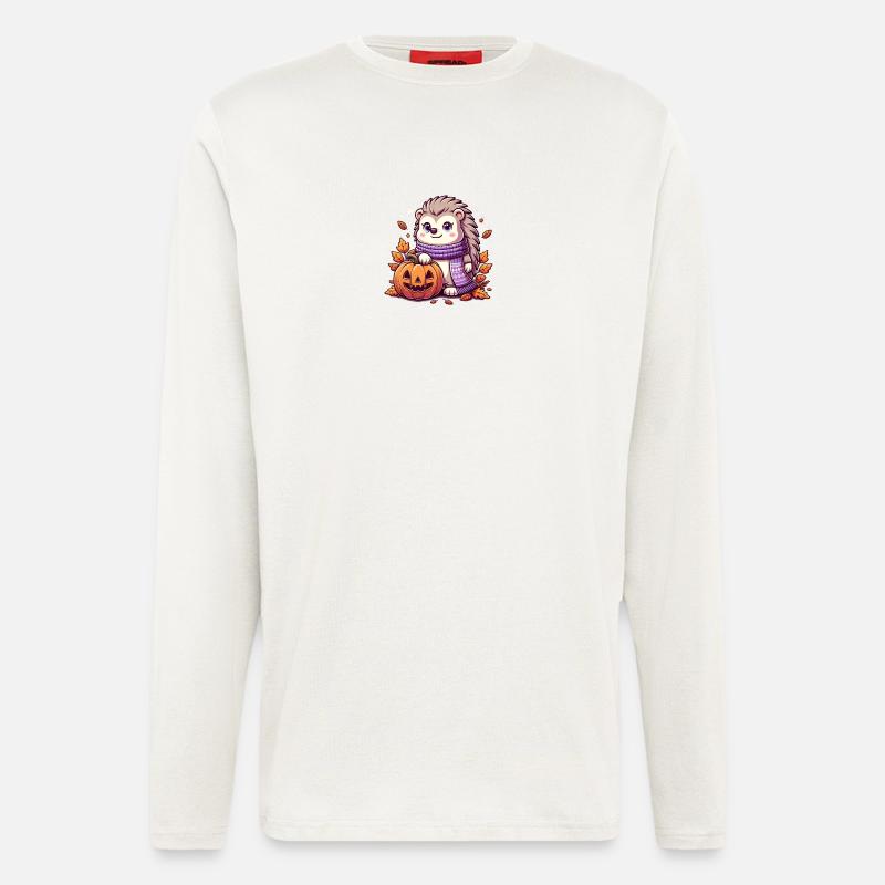 Igel Halloween - Langarmshirt - made by SPREAD  - OFF WHITE
