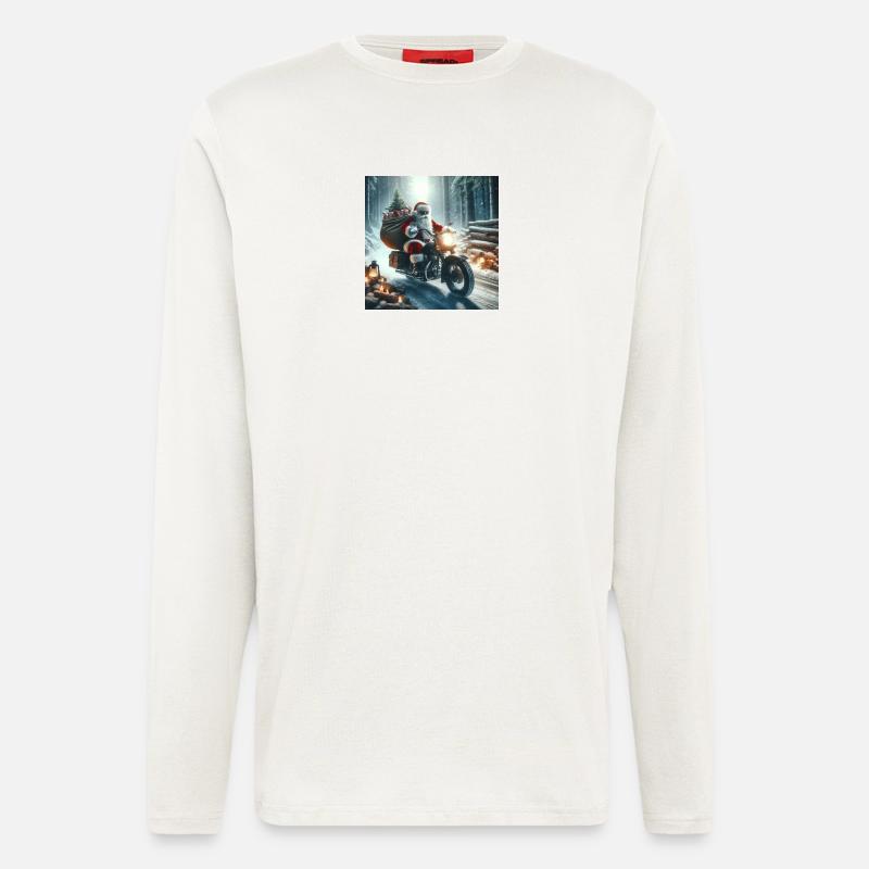 Weihnachts Design 8 - Langarmshirt - made by SPREAD  - OFF WHITE