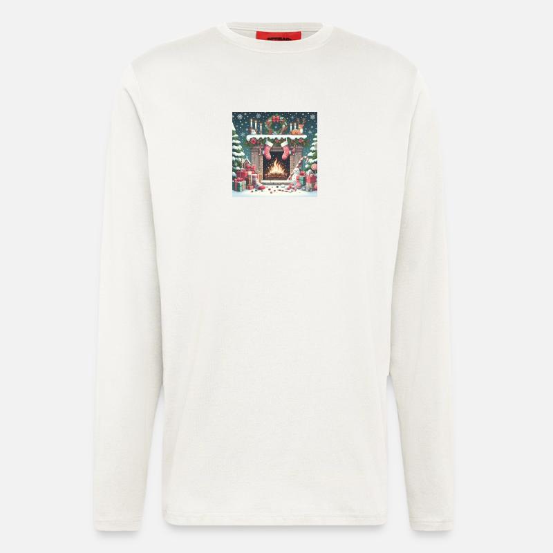 Weihnachts Design 4 - Langarmshirt - made by SPREAD  - OFF WHITE