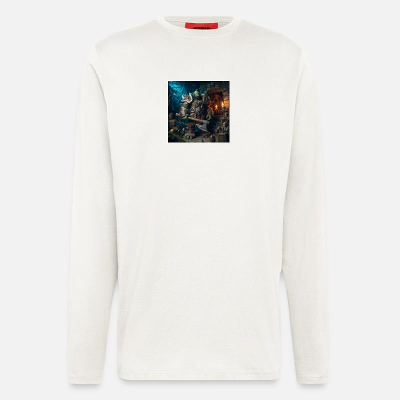 Conception d’orc 2 - Manches longues bio décontracté fabriqué en UE - OFF WHITE