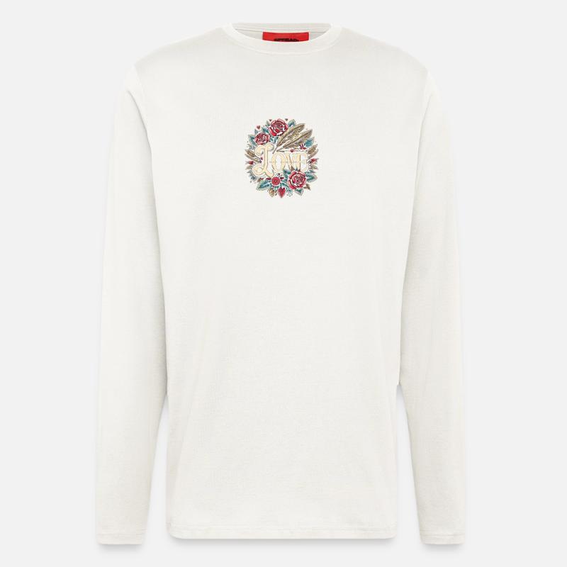 Love - Langarmshirt - made by SPREAD  - OFF WHITE