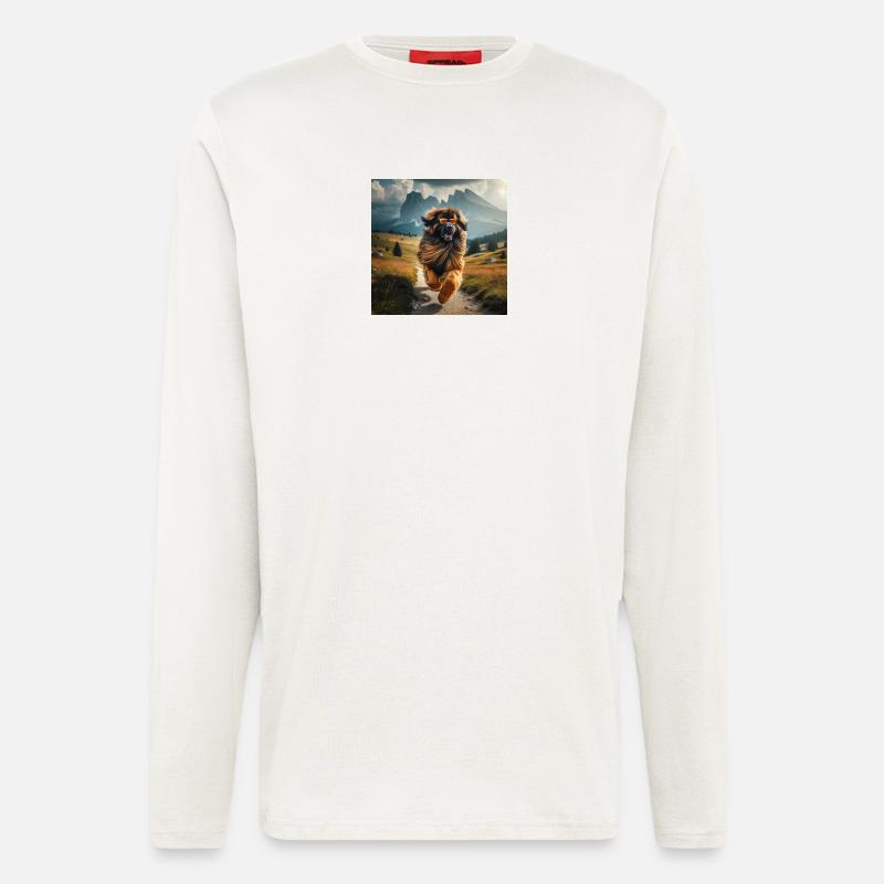 Leonberger Kunst - Langarmshirt - made by SPREAD  - OFF WHITE