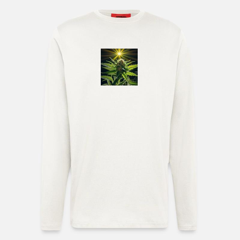 Cannabis 4 - Langarmshirt - made by SPREAD  - OFF WHITE