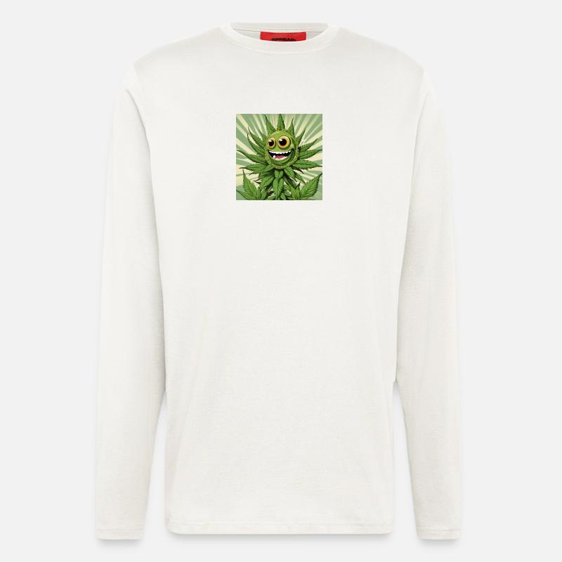 Cannabis 3 - Langarmshirt - made by SPREAD - OFF WHITE