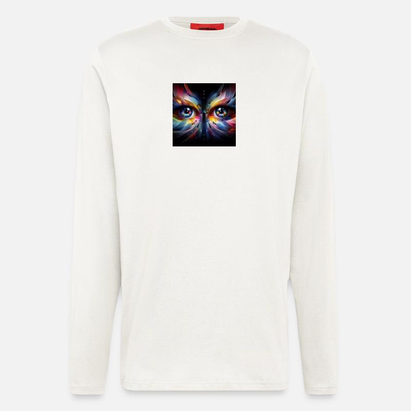 Augen 2 - Langarmshirt - made by SPREAD  - OFF WHITE