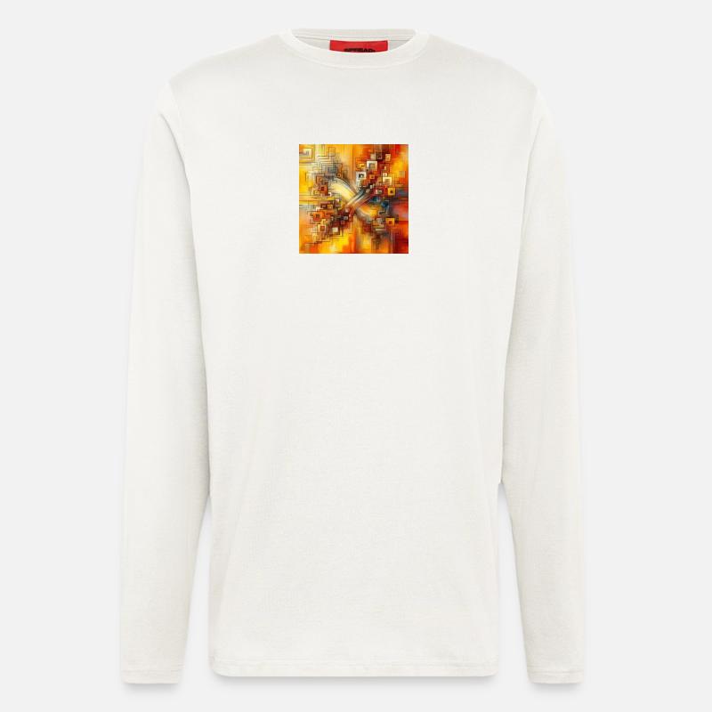 Quadrate 3 - Langarmshirt - made by SPREAD  - OFF WHITE