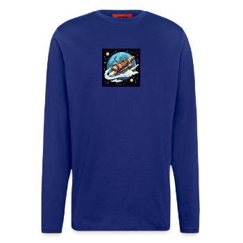 Raketenflug durchs All - Langarmshirt - made by SPREAD  - OFF WHITE - Vorne