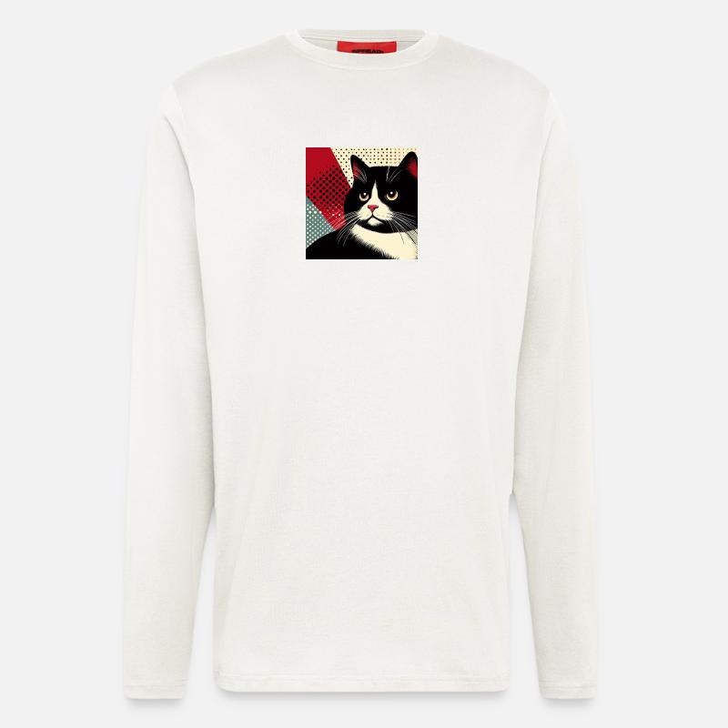 Cat 1 1 - Longsleeve - made by SPREAD  - OFF WHITE