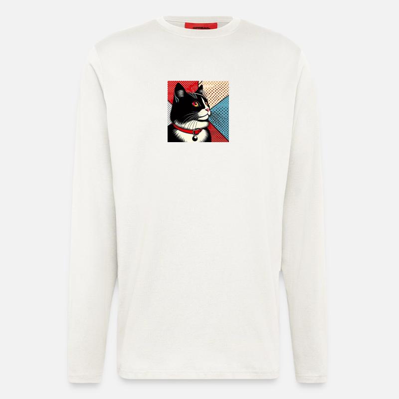 Cat 1 3 - Longsleeve - made by SPREAD  - OFF WHITE